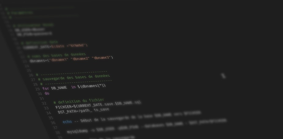 Créer un script shell pour sauvegarder ses bases de données Mysql
