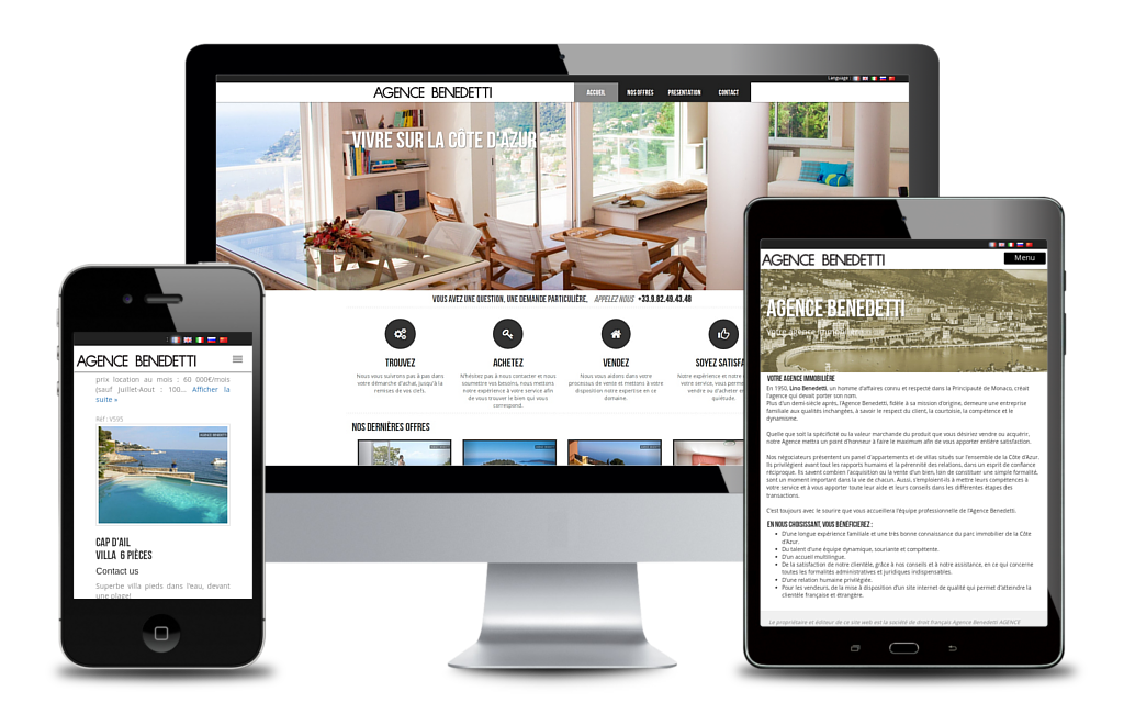 Portfolio Alain Dessi, création site internet Agence Benedetti #1