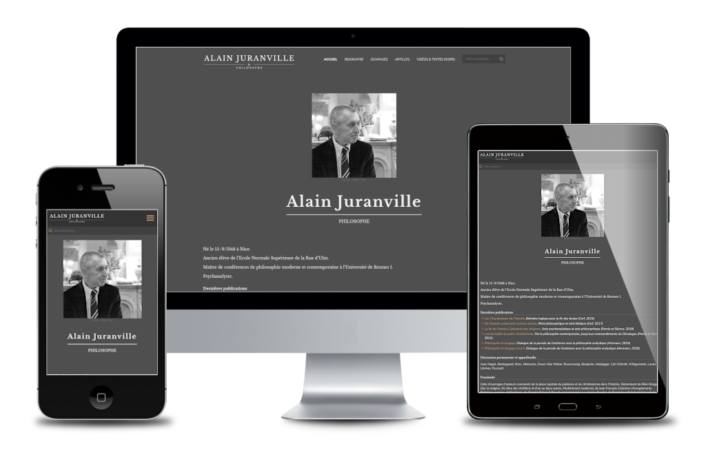 Portfolio Alain Dessi, création site internet Alain Juranville #1