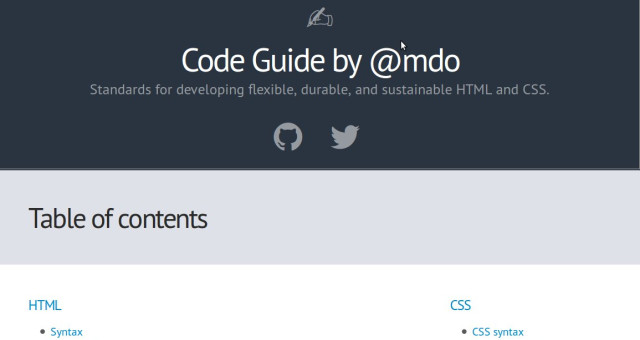 Guide de code par @mdo