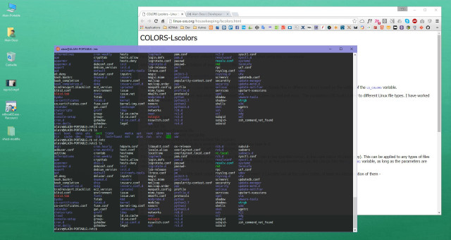 Modifier les couleurs dans le bash sur ubuntu sur windows 10